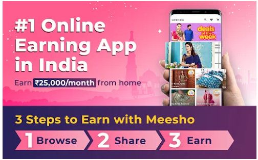 meesho #1 money earning app in India